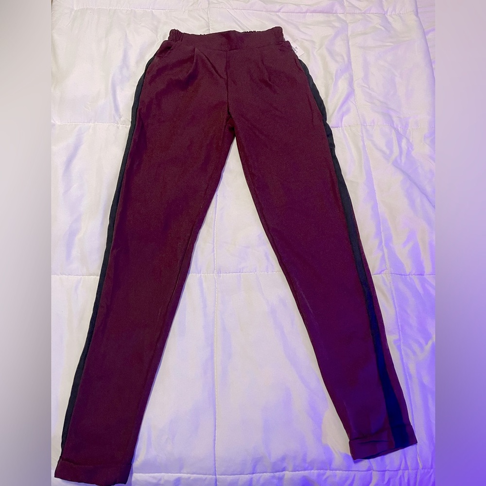 Garnet elastic waist trousers